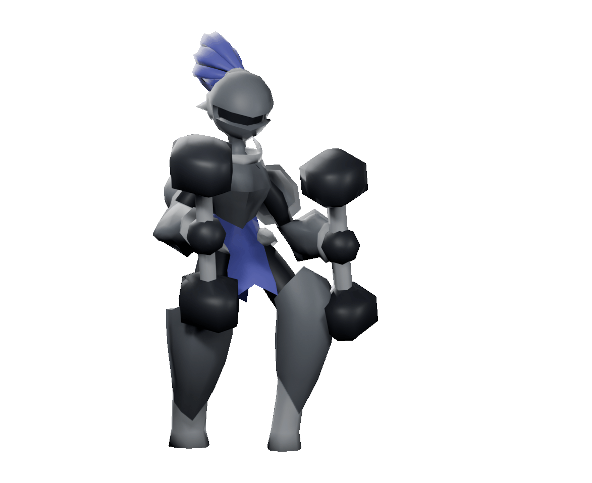The Calloused Crusader uses its devasting dumbell weapons to perform an attack